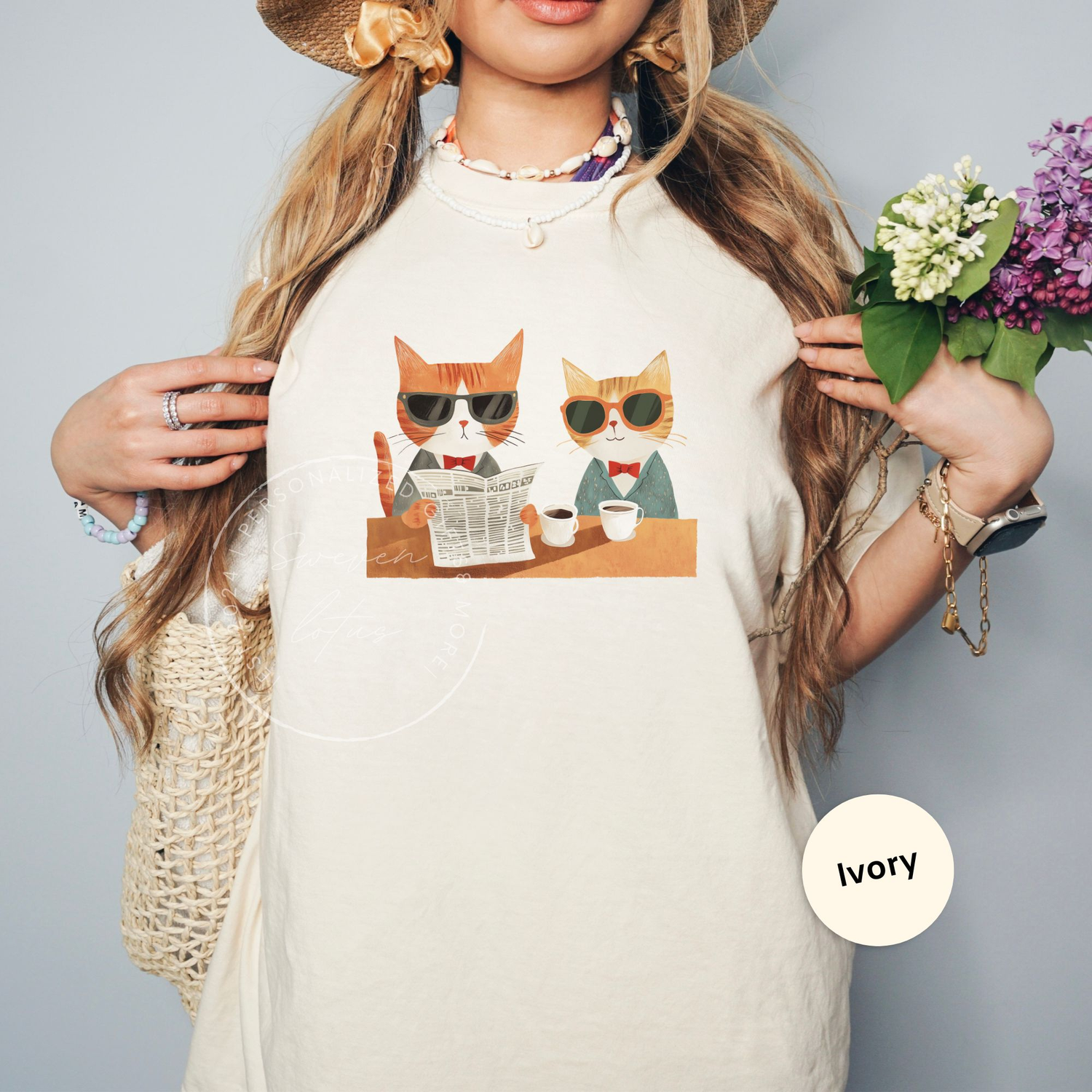 Cat sweatshirt, sweatshirt for cat mom