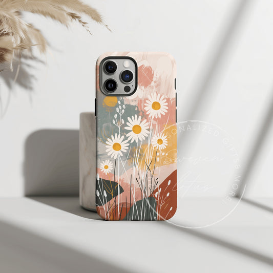 Boho Birth month Flower - April Phone Case