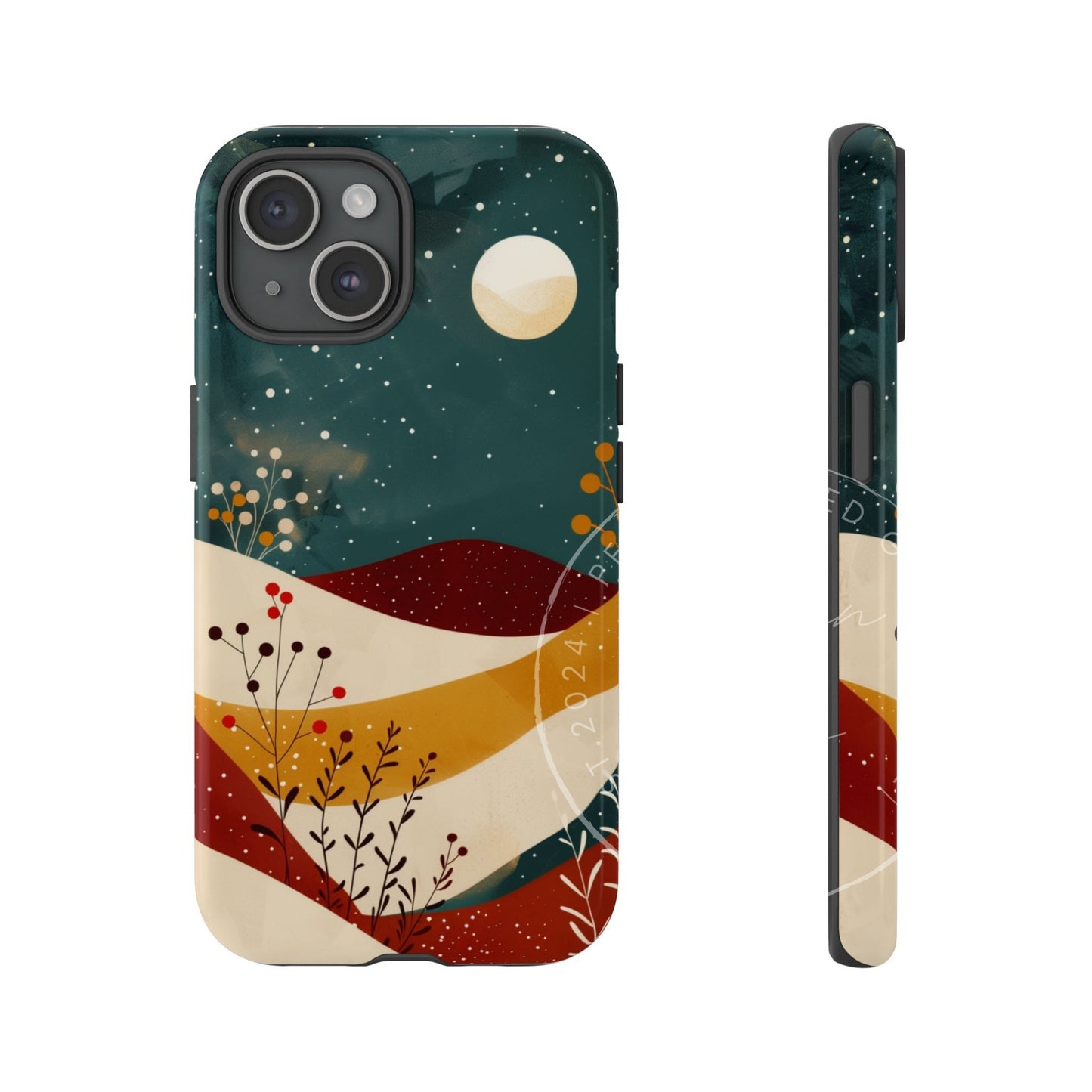 Boho Birth month Flower - December Phone Case