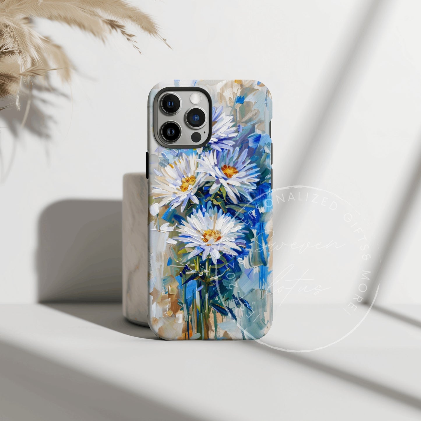 Oil Painting Birth month flower - September Phone case