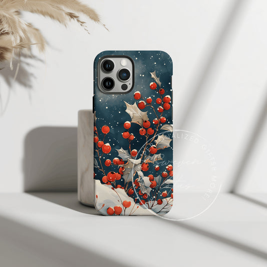 Birth month flower - December Flower Phone case