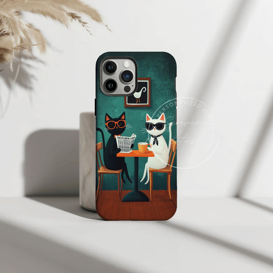 Café Cats Duo Phone Case