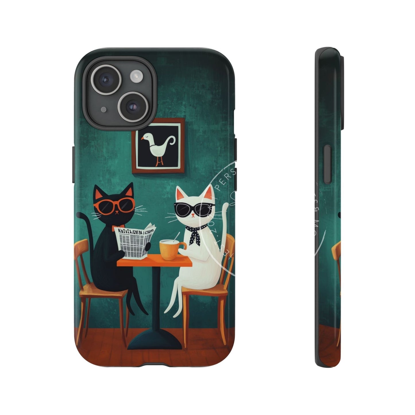 Café Cats Duo Phone Case