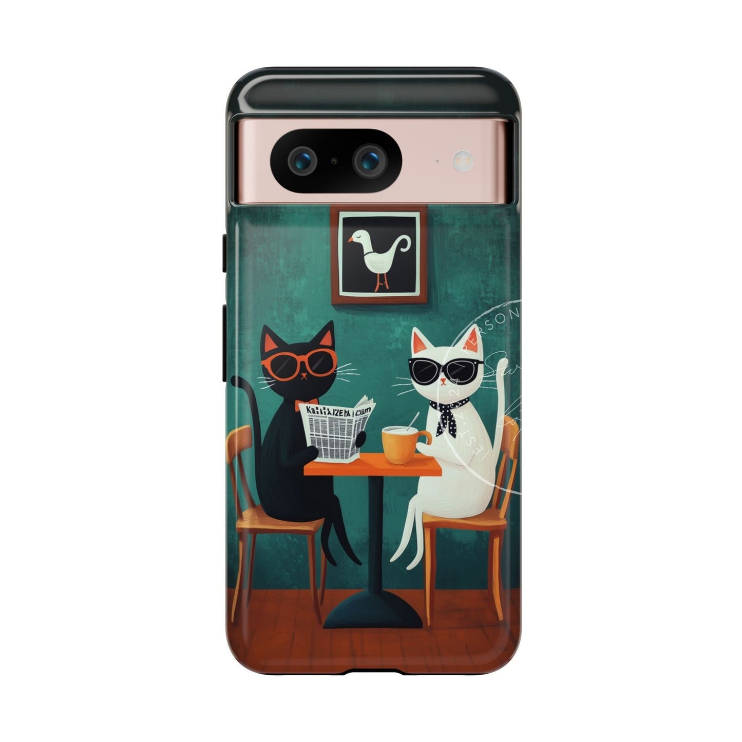 Café Cats Duo Phone Case