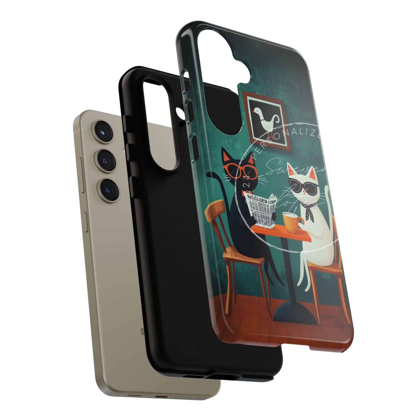 Café Cats Duo Phone Case