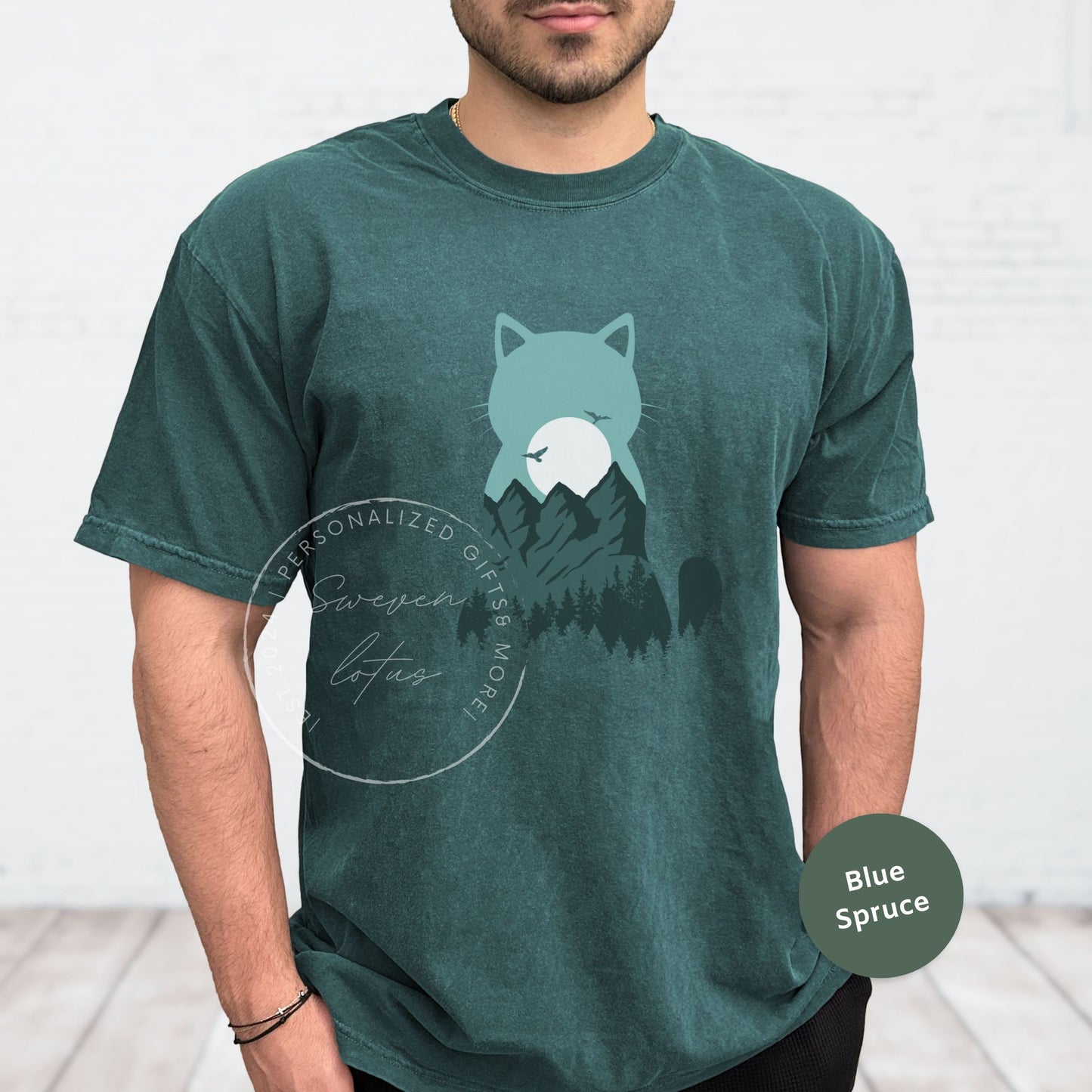 Cat Moonlight Hiking Shirt