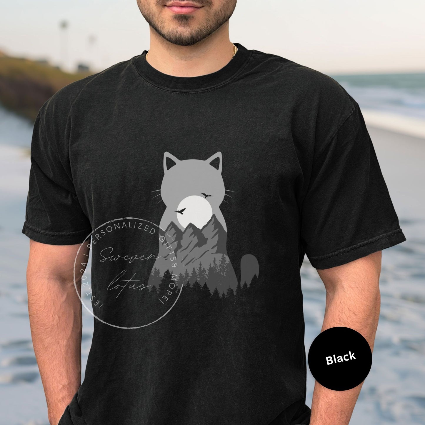 Cat Moonlight Hiking Shirt