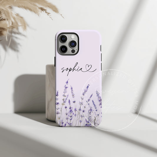 Custom Lavender flower Phone Case