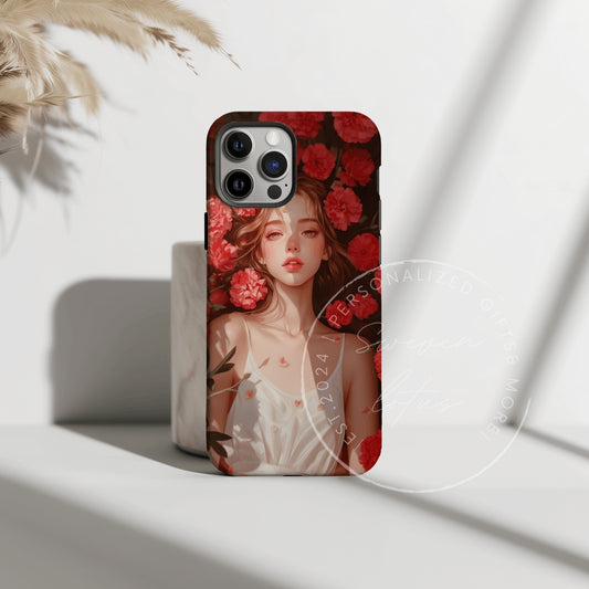 Floral Enchantress - January Phone Case