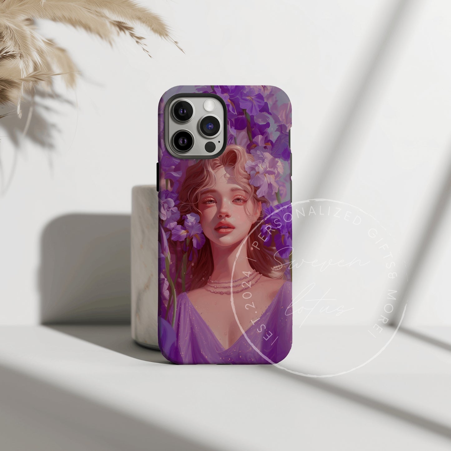 Floral Enchantress - February Phone Case