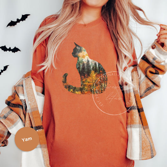 Fall Forest Cat Shirt