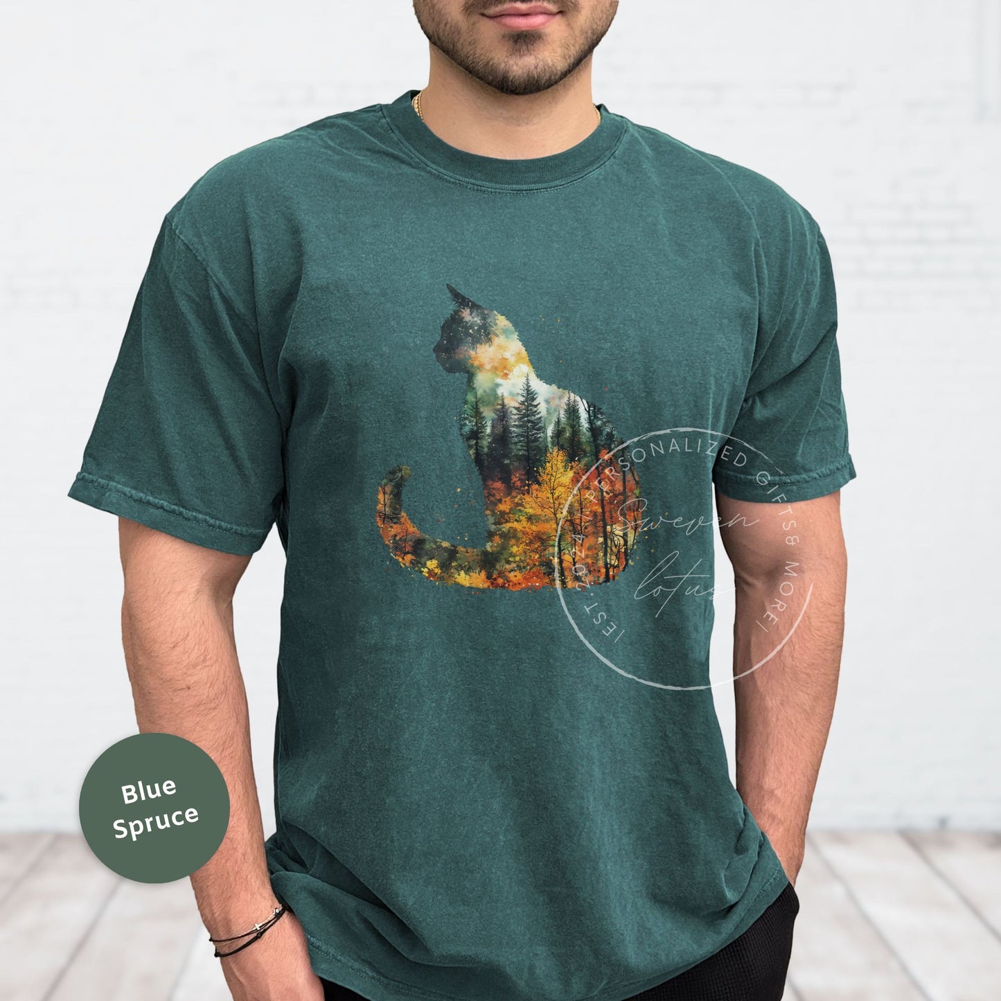 Fall Forest Cat Shirt