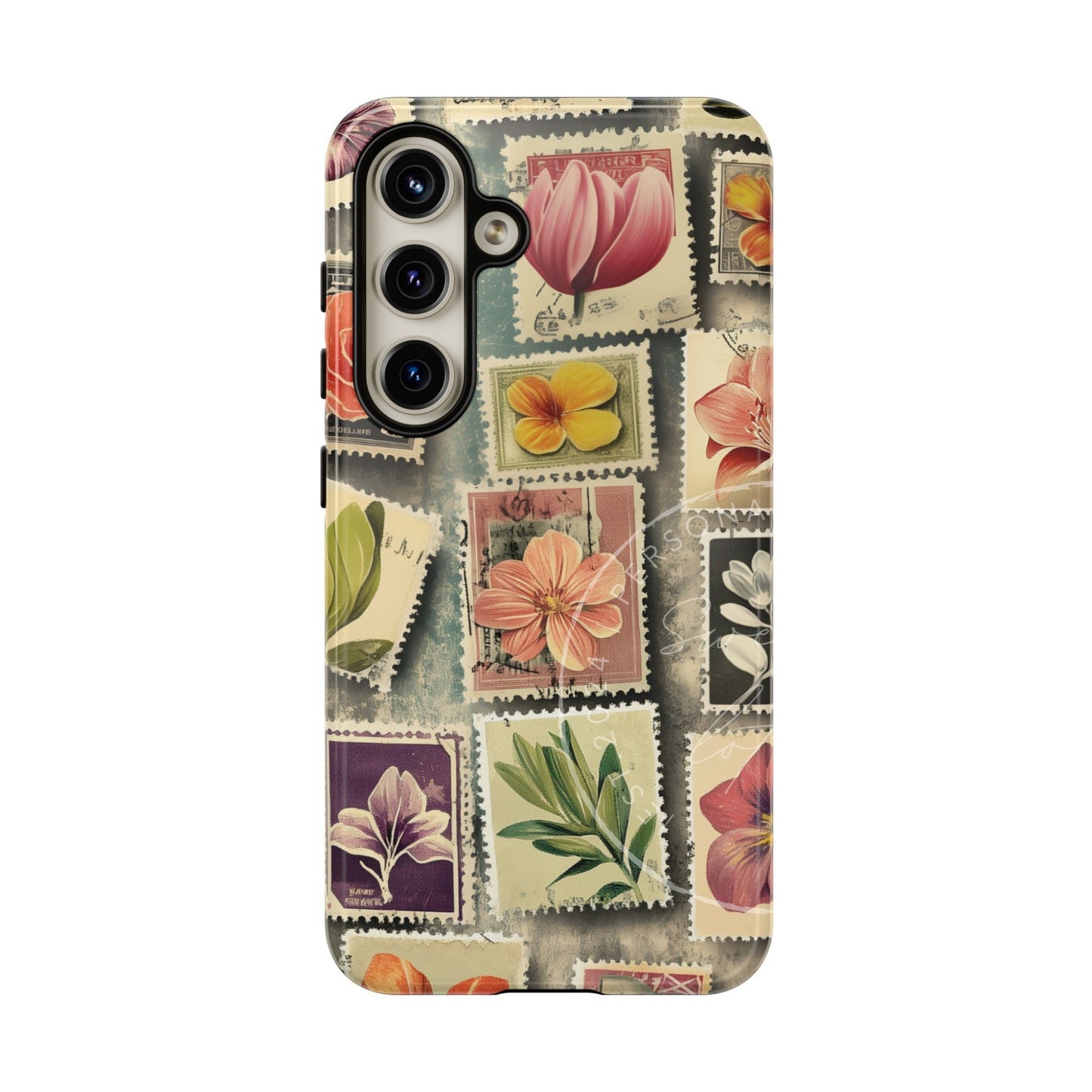 Floral Stamps Collage Phone case