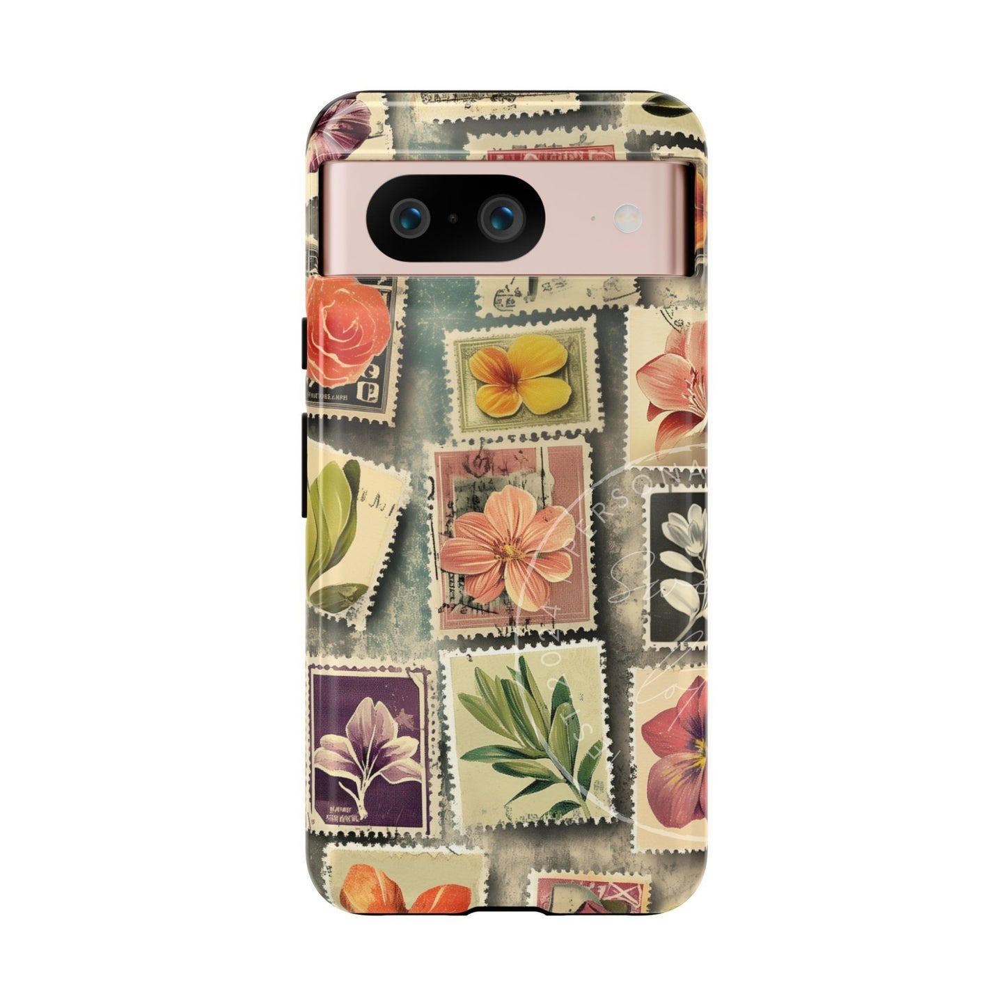 Floral Stamps Collage Phone case