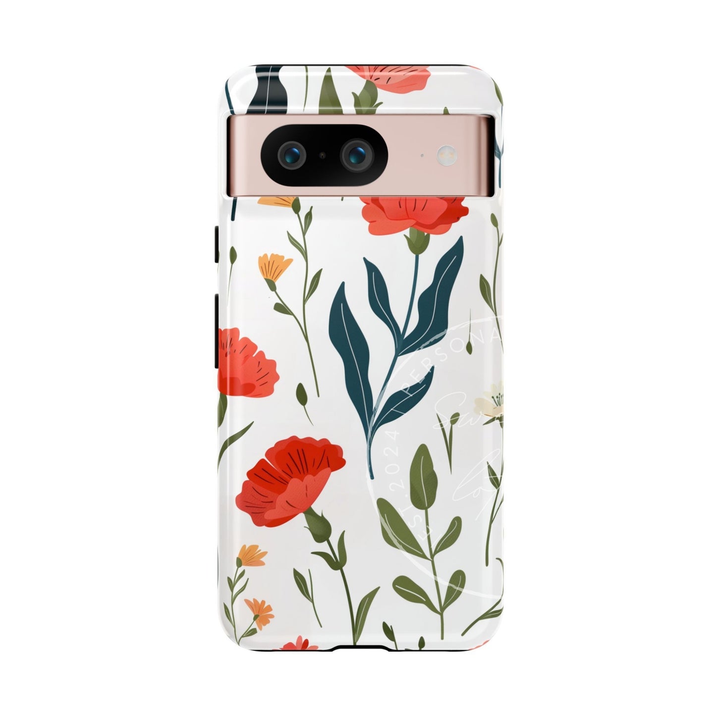 Birth month Flower - January Flower Pattern Phone case