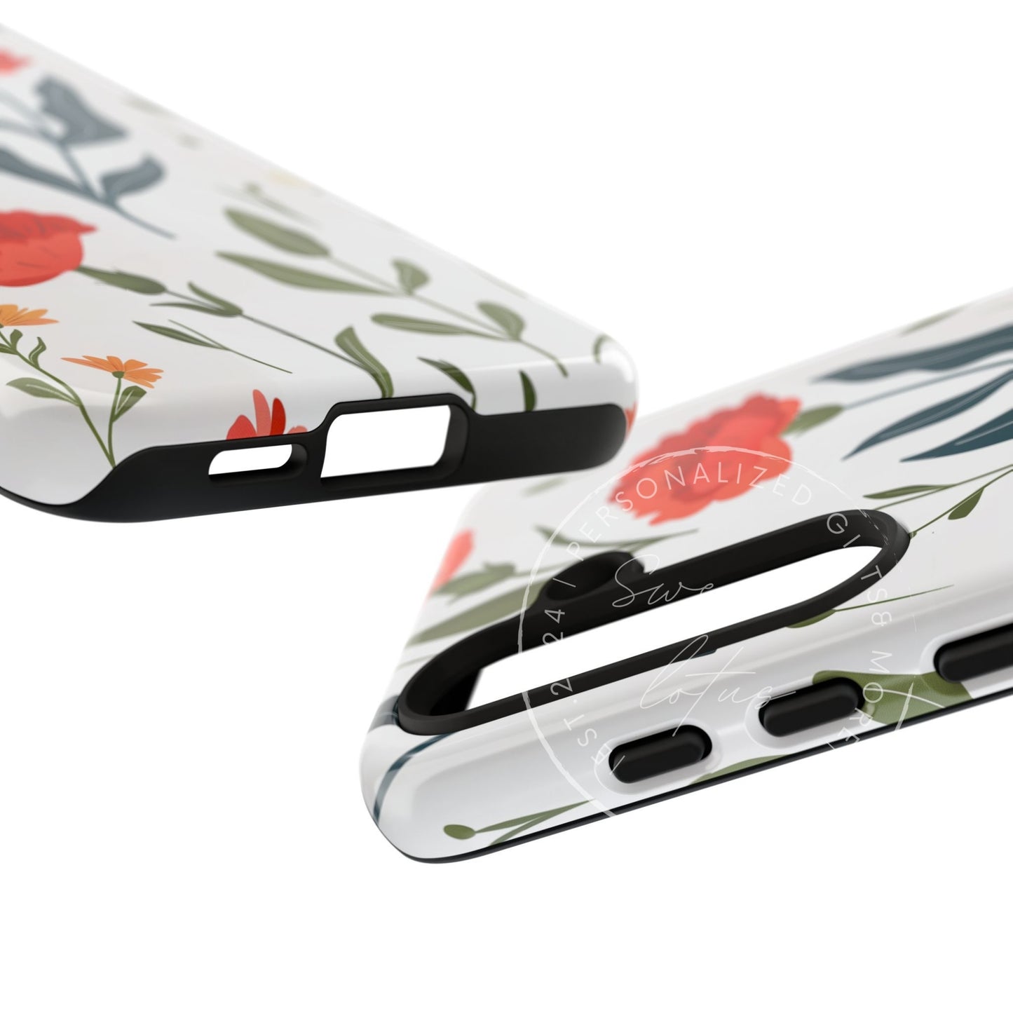 Birth month Flower - January Flower Pattern Phone case