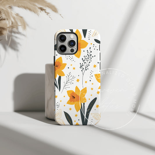 Birth month Flower - March Flower Pattern Phone case