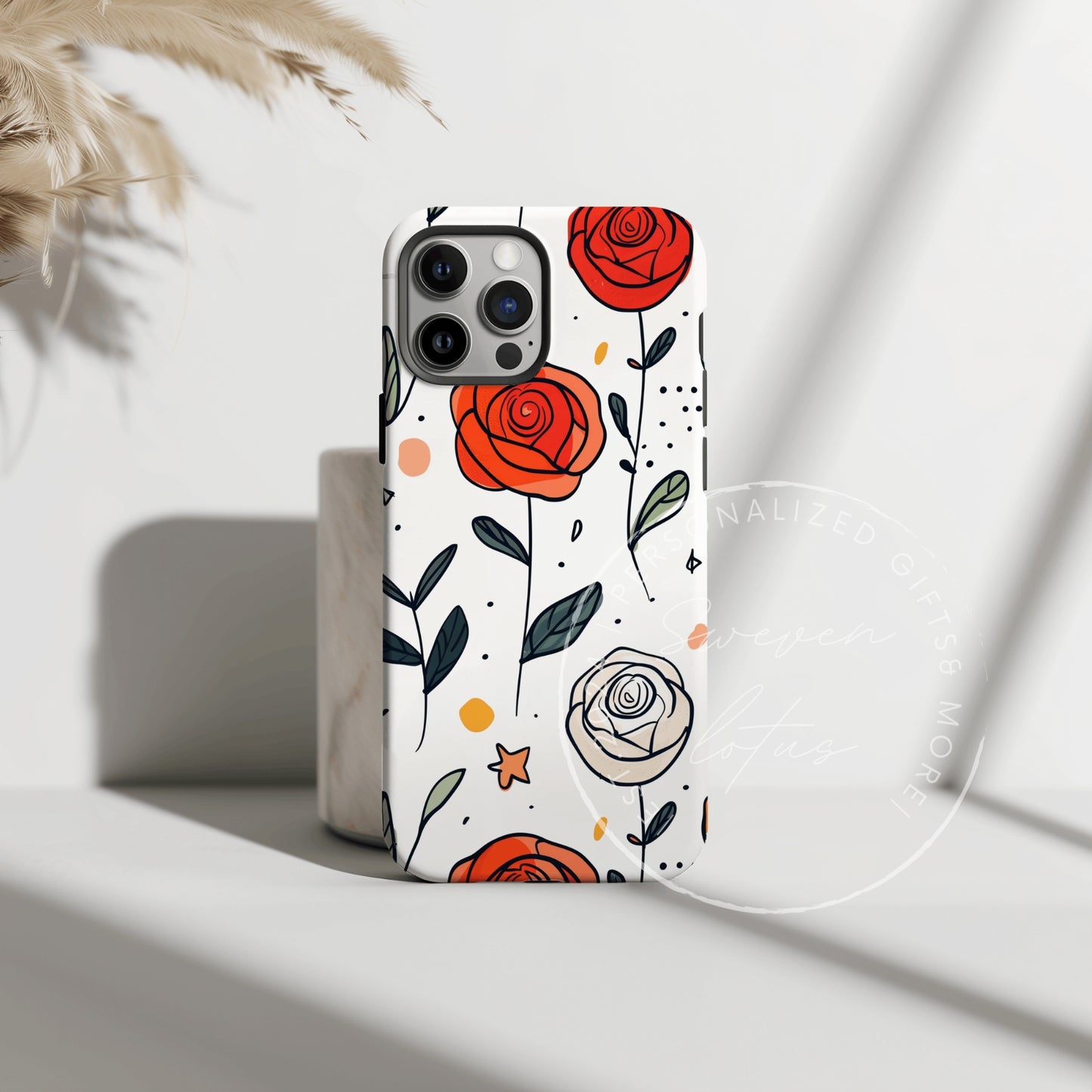 Birth month Flower - Jun Flower Pattern Phone case