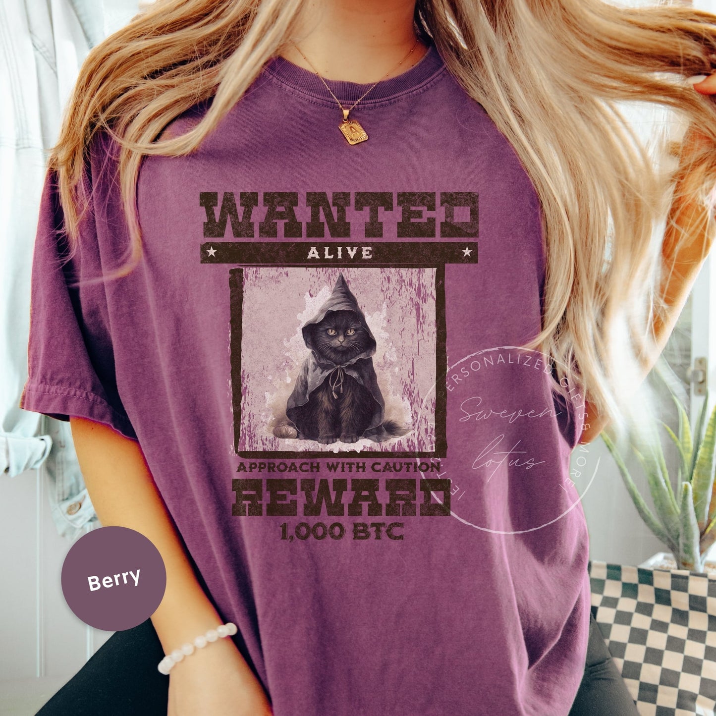 Spooky cat shirt, Black cat wanted shirt