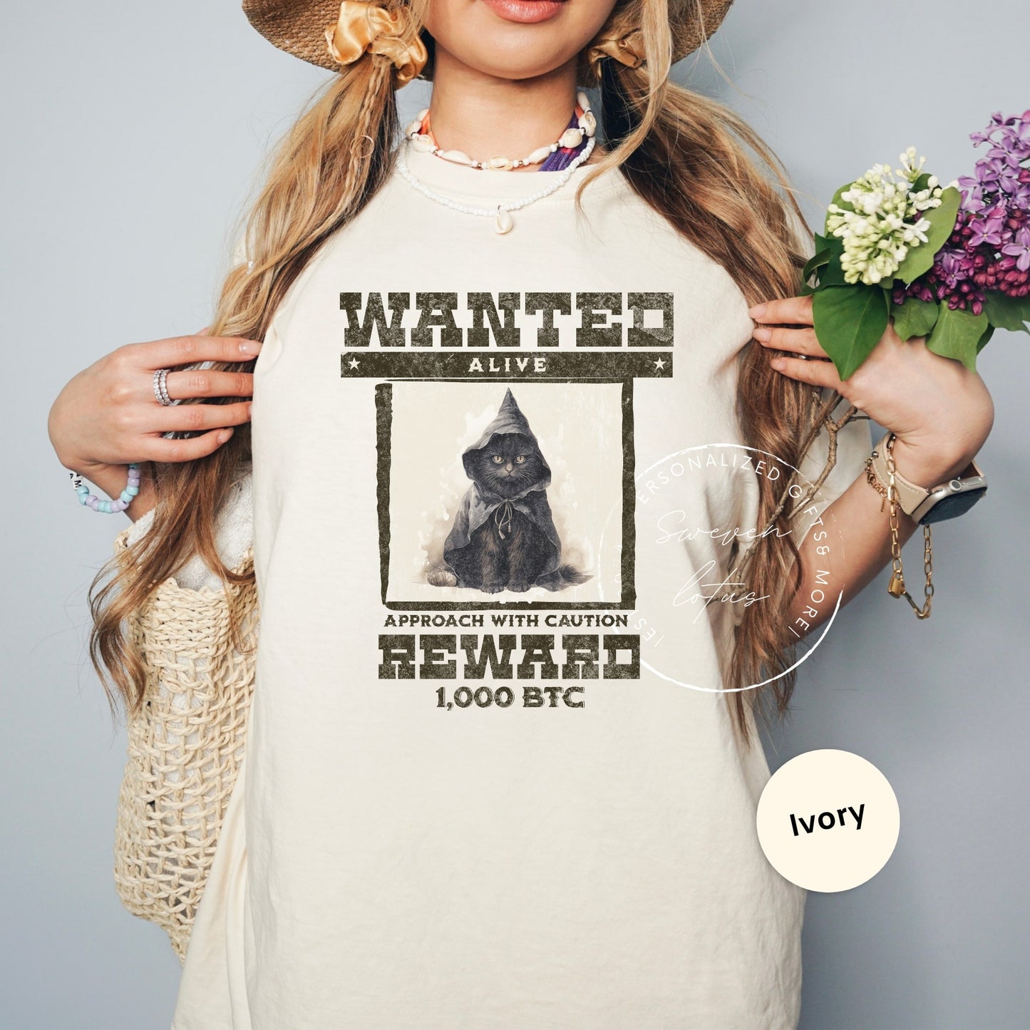 Spooky cat shirt, Black cat wanted shirt