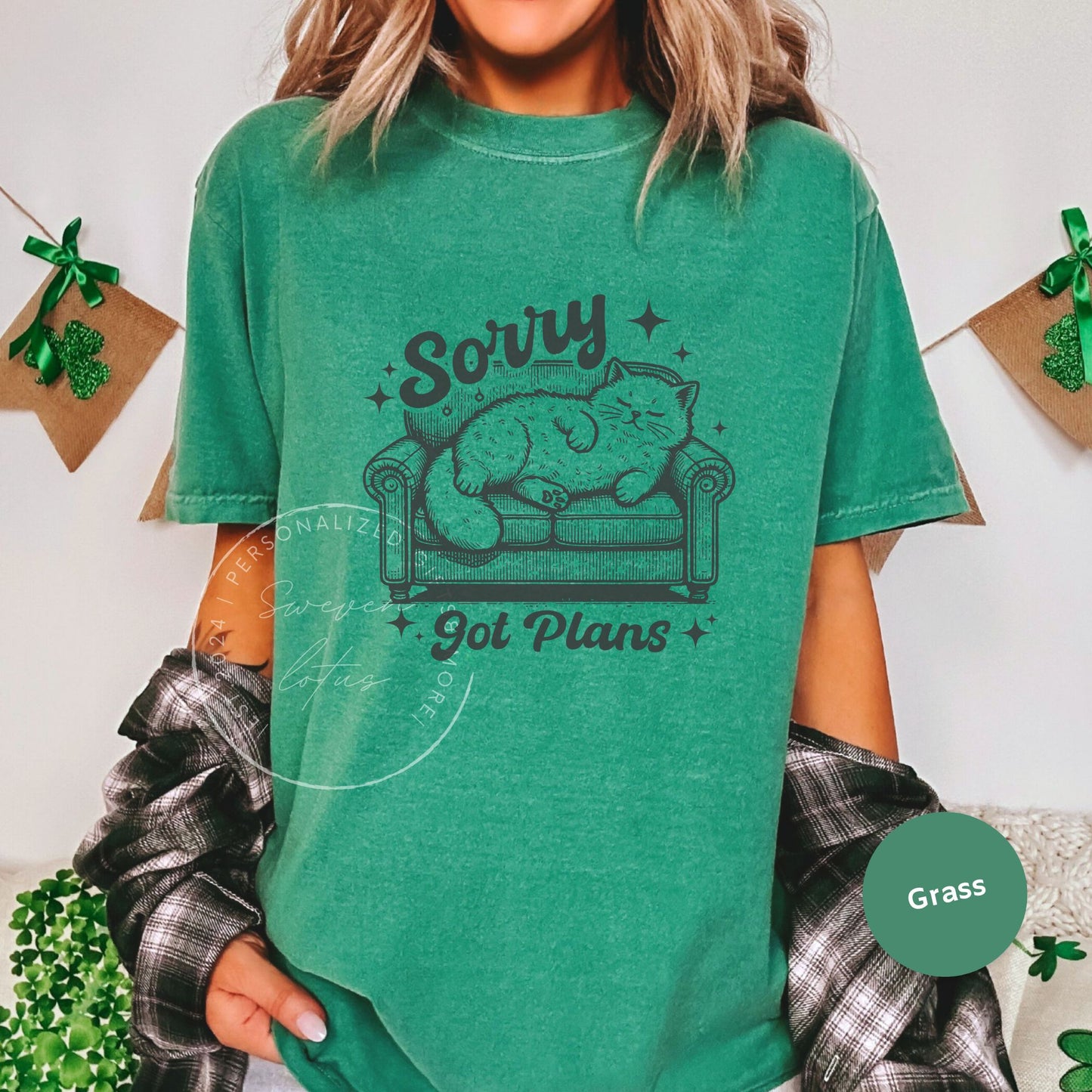 Sorry got plans Cat shirt