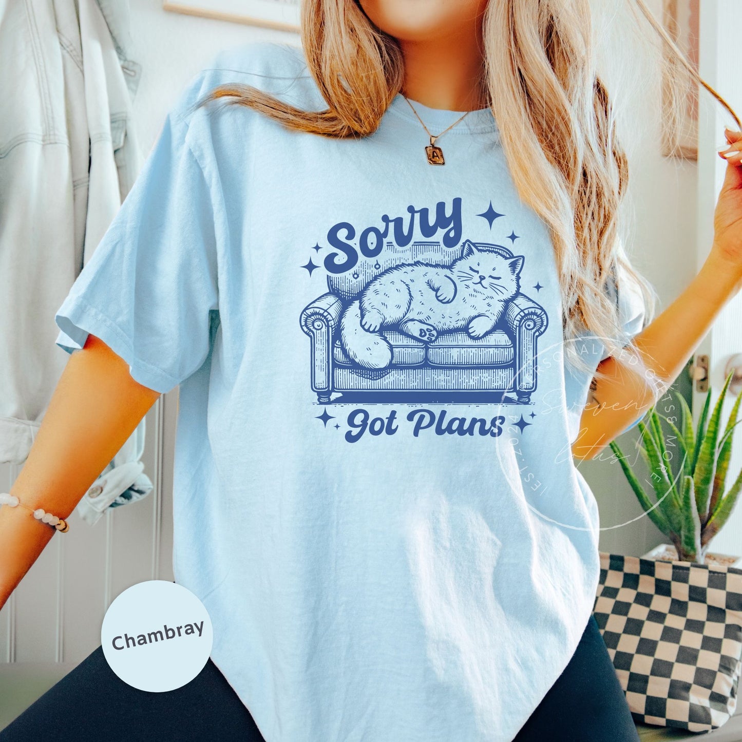 Sorry got plans Cat shirt